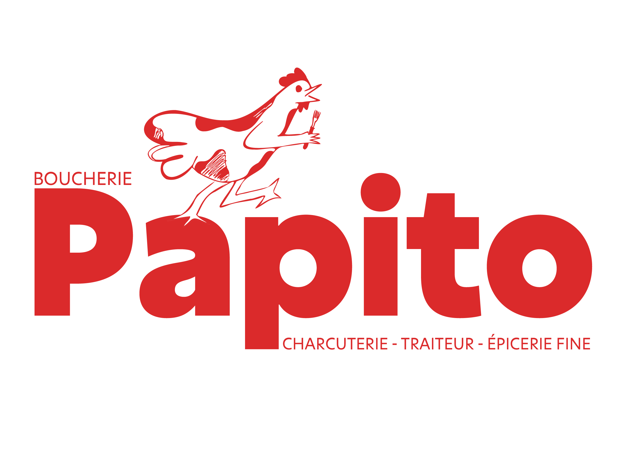 Logo boucherie charcuterie traiteur épicerie fine