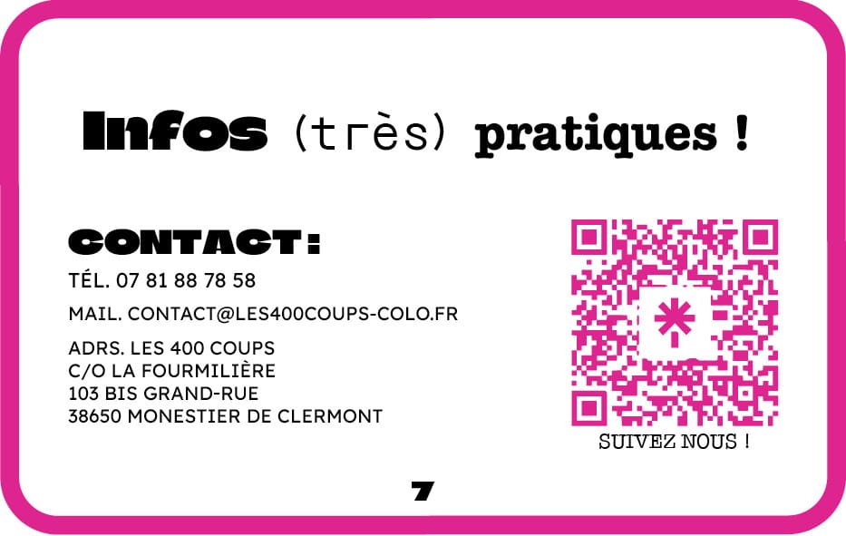 Brochure les 400 COUPS