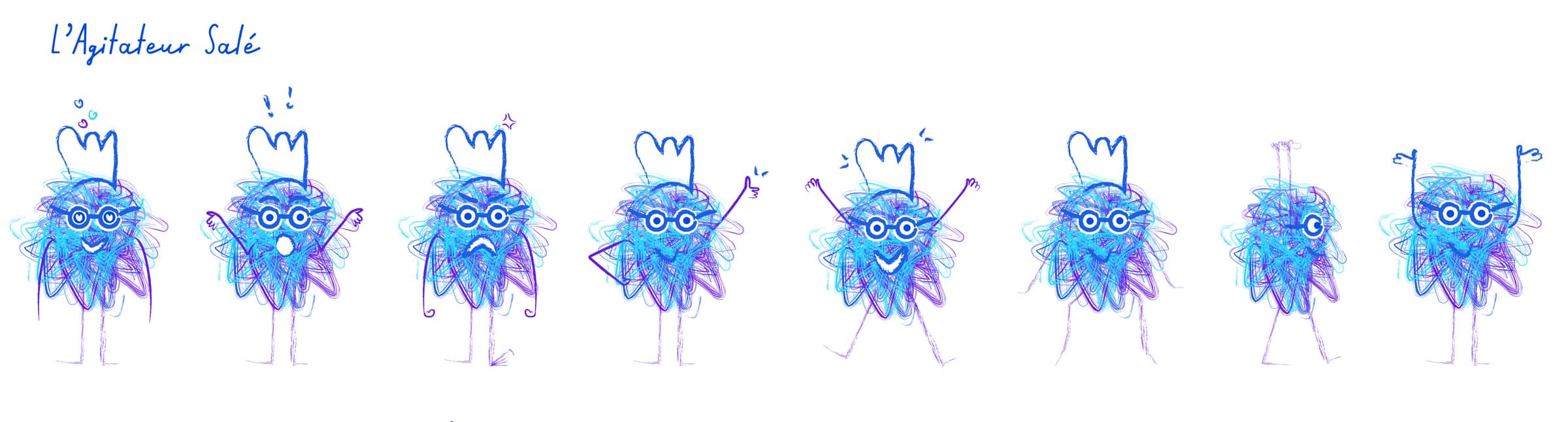agitateur salé character design
