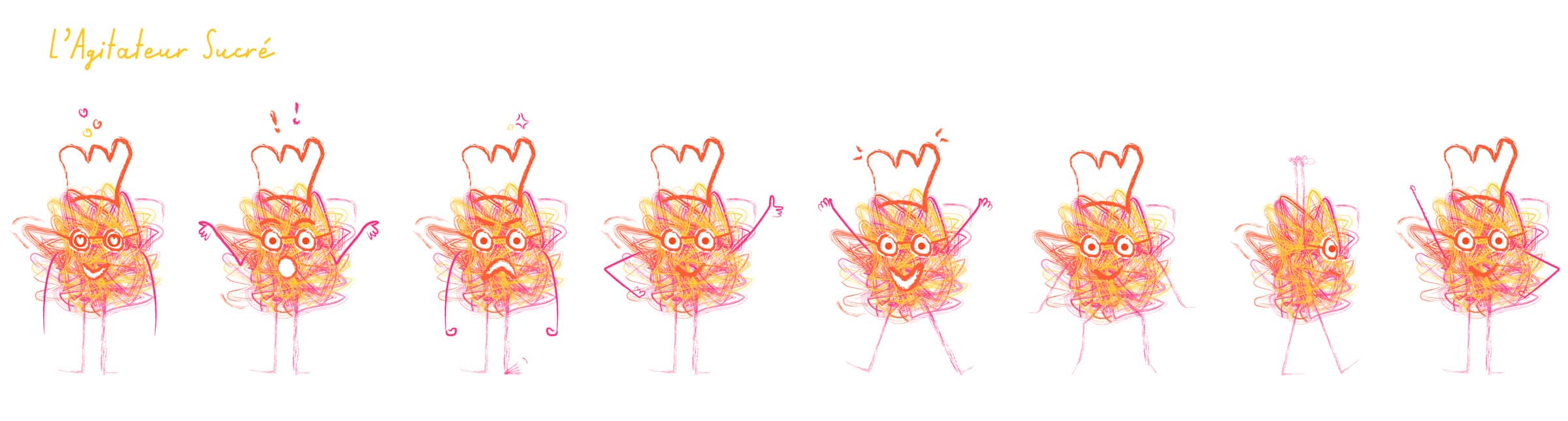 agitateur sucré character design